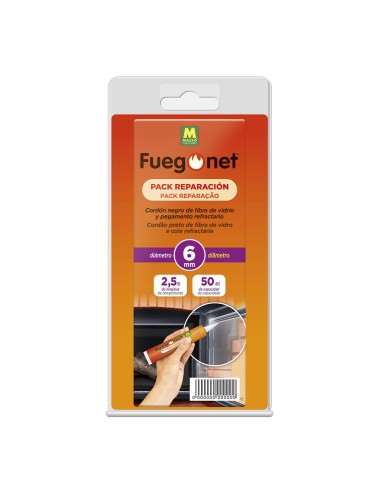 Kit reparación: cordón aislante ø6 mm x 2,5 m + adhesivo 50 ml
