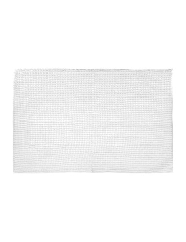 Alfombra de baño blanca 50 x 80 cm