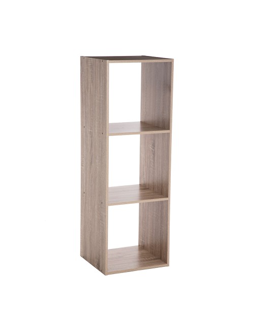 Estanteria madera para 3 cajas organizadoras 100,5 x 34,4 x 32 cm