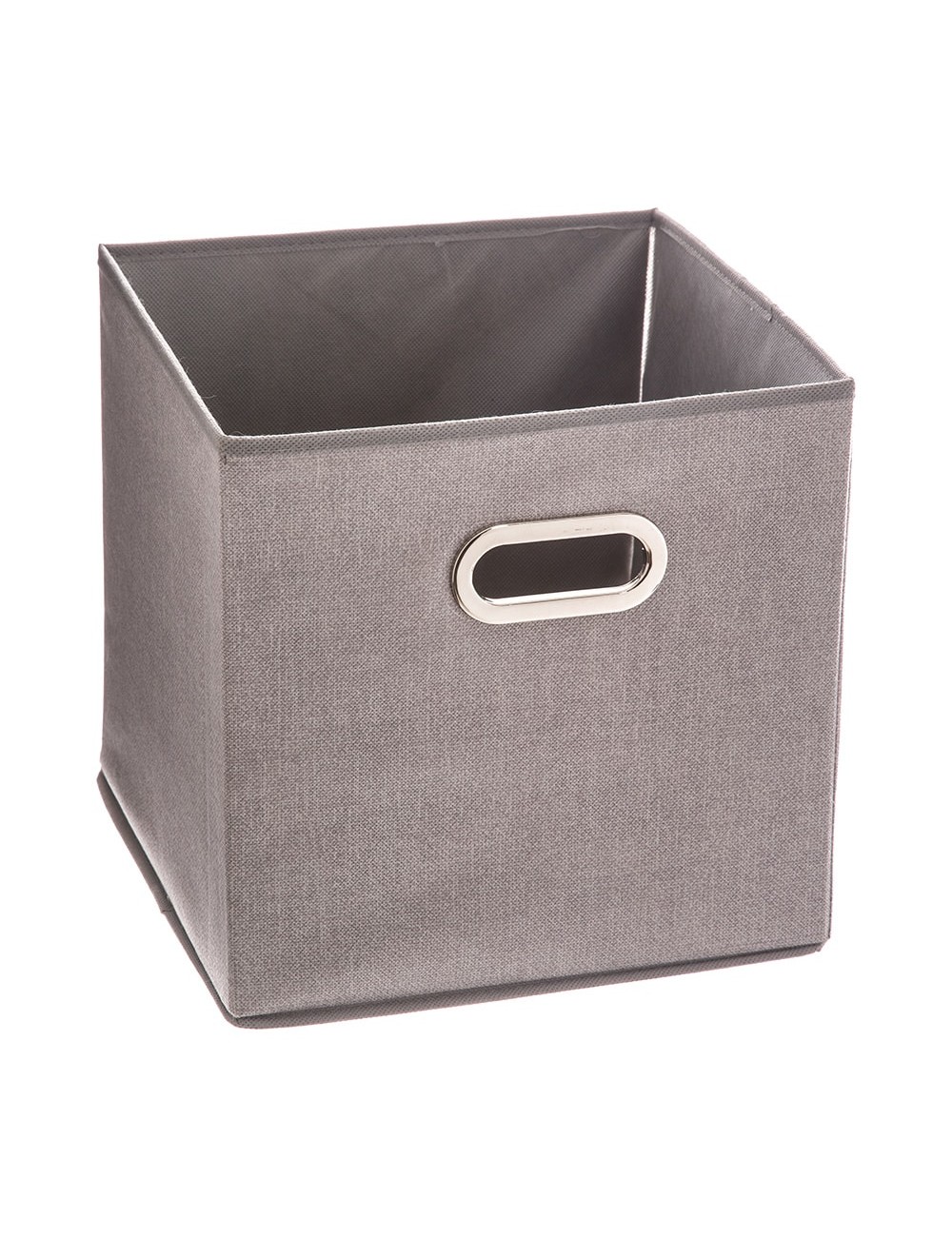 Caja organizadora color gris claro para estanteria 31 x 31 cm