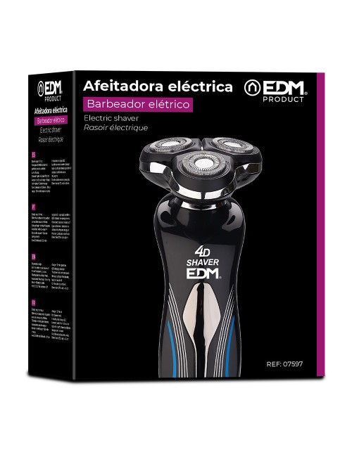 Afeitadora electrica recargable 4d 3 w