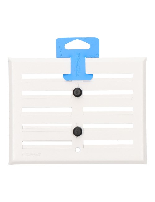 Rejilla regulable. aluminio 0.8 blanco 130x170mm