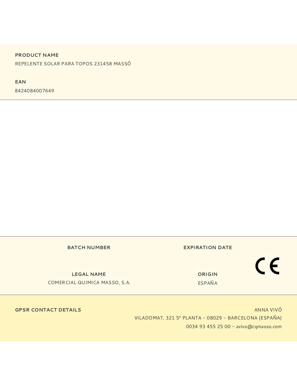 Repelente solar para topos 231458 massó