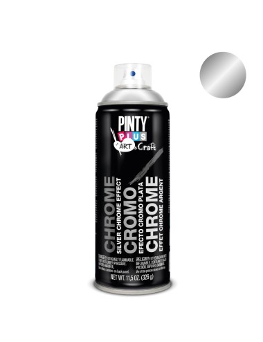 Pintura en spray art & craft 520cc efecto cromo plata c150