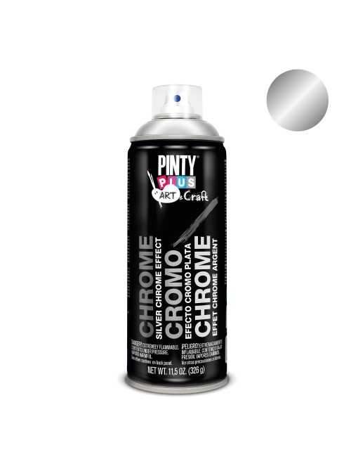 Pintura en spray art & craft 520cc efecto cromo plata c150