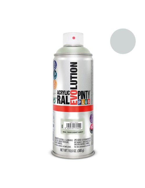Pintura acrílica spray evolution 520 cc ral 7035 light greu 300 g