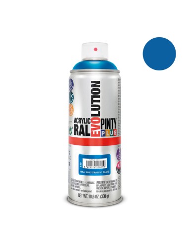 Pintura acrílica spray evolution 520 cc ral 5017 steel blue 300 g