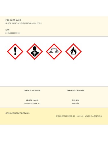 Quita manchas flexene 40 ml blister