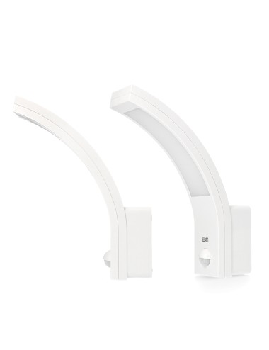 Aplique led con sensor de movimiento 10 w 1654 lm 4000 k ip54 6,6 x 18,8 x 25 cm