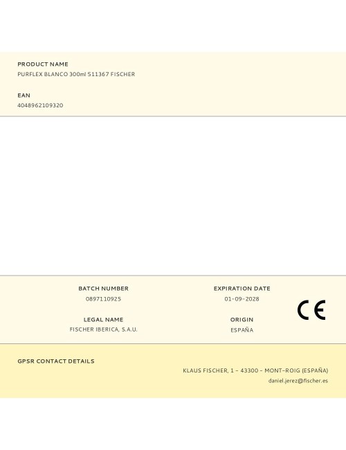 Purflex blanco 300ml 511367 fischer