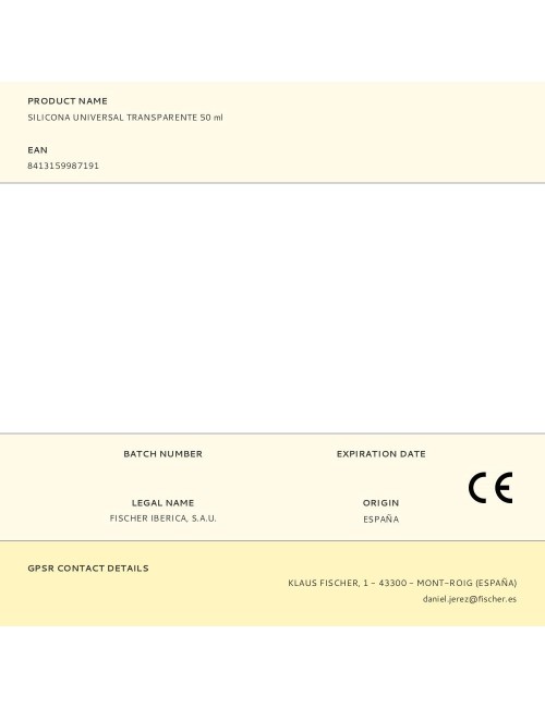 Silicona universal transparente 50 ml