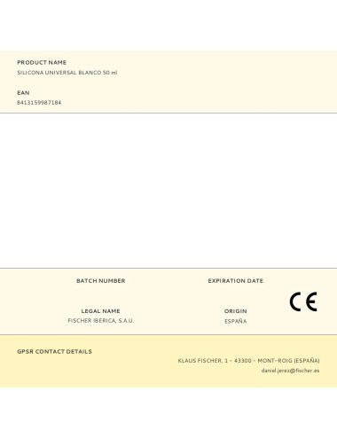 Silicona universal blanco 50 ml