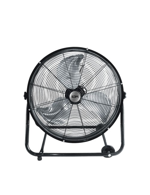 Ventilador industrial de suelo, con ruedas, negro 180 w 59,8 db aspas ø60 x 70 cm