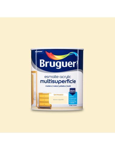 Esmalte acrilico multisuperficie blanco algodón satinado 750 ml