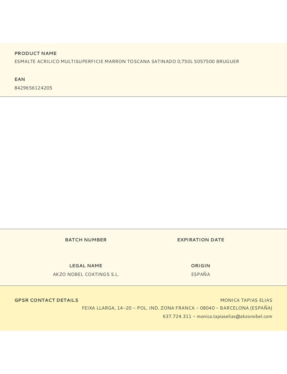 Esmalte acrilico multisuperficie marron toscana satinado 750 ml