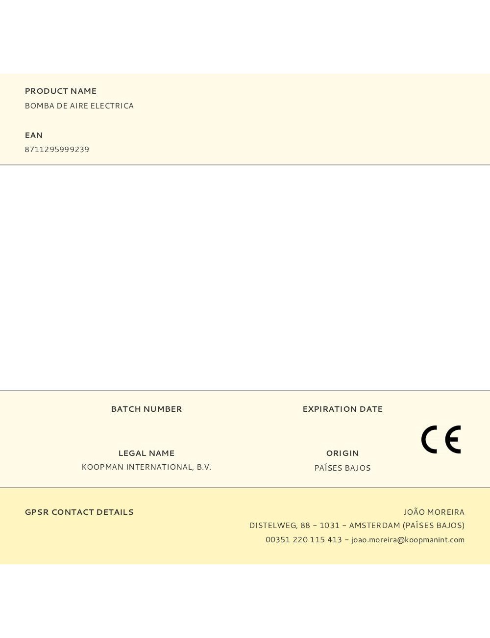 Bomba de aire electrica