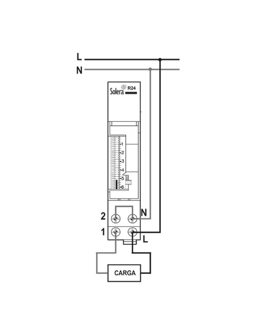 Interruptor horario 24 horas analogico (retractilado) solera r24