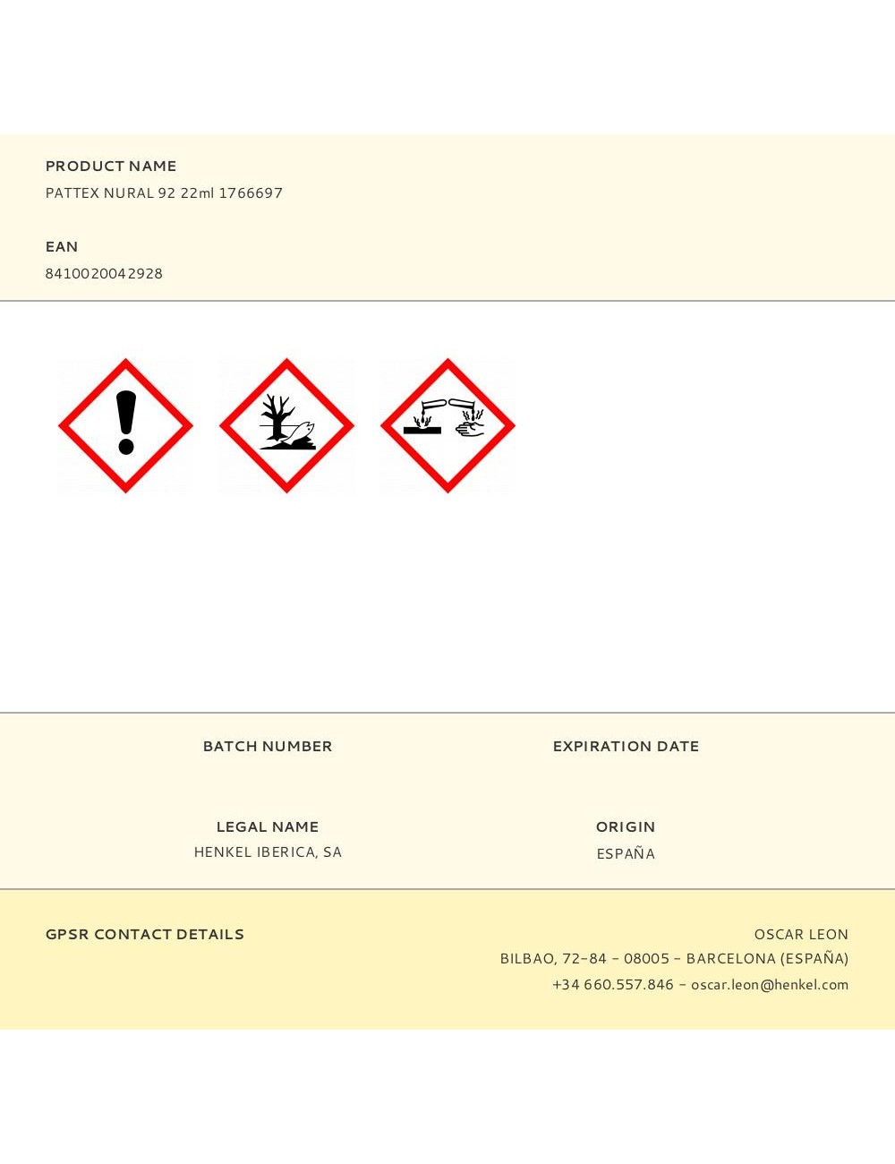 Pattex nural 92 22ml 1766697