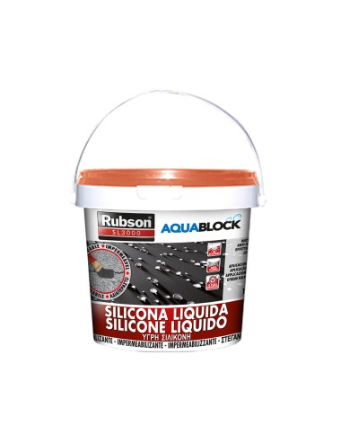 Silicona líquida aquablock teja 1 kg