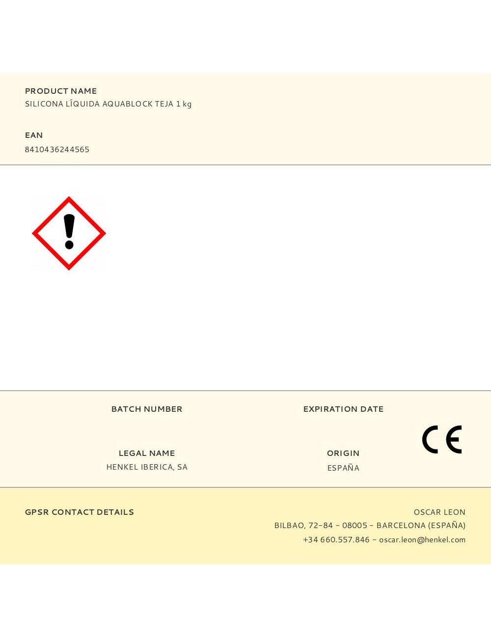 Silicona líquida aquablock teja 1 kg