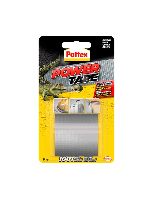 Cinta americana power tape gris 50 mm x 5 m