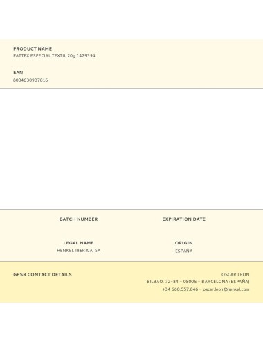 Adhesivo especial textil 20 g