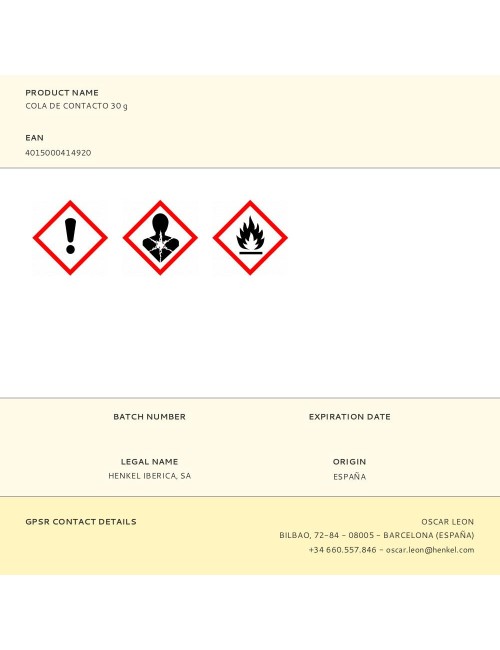Cola de contacto 30 g