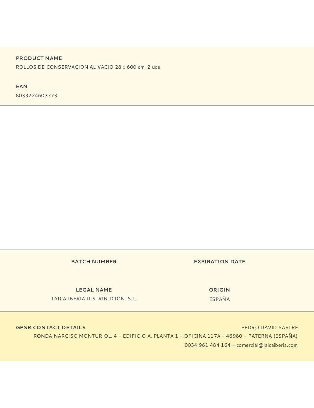 Rollos de conservacion al vacio 28 x 600 cm, 2 uds