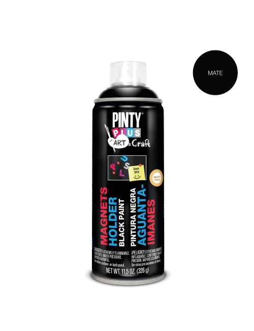 Pintura en spray art & craft 520cc pintura aguanta-imanes negra pi104