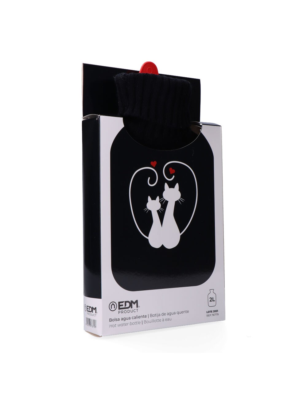 Bolsa de agua caliente 2 l modelo gatos enamorados