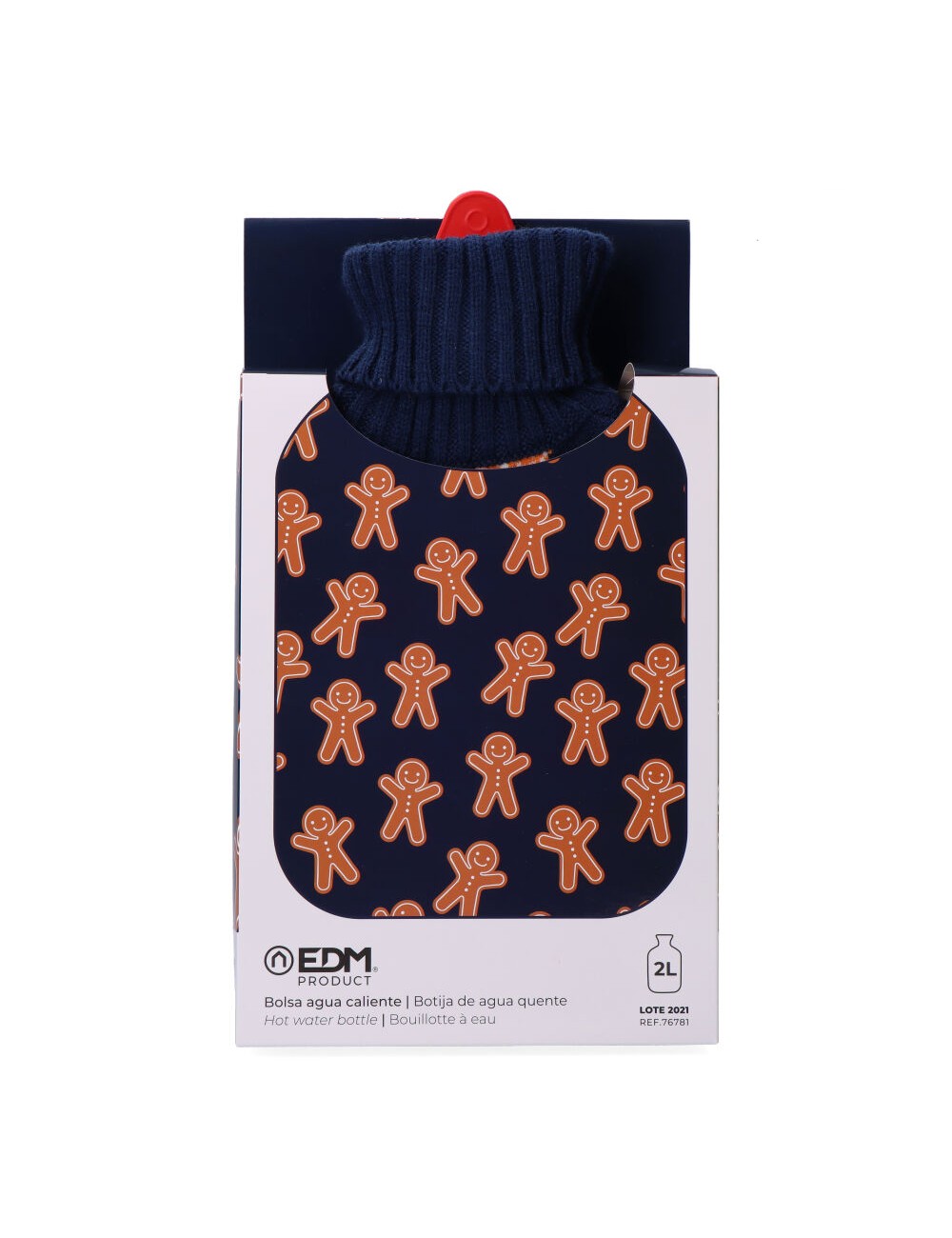 Bolsa de agua caliente 2 l modelo gingerbread man