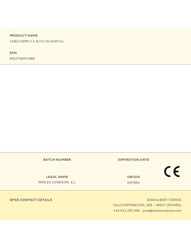 Cable hdmi 2.1 alta calidad 5m