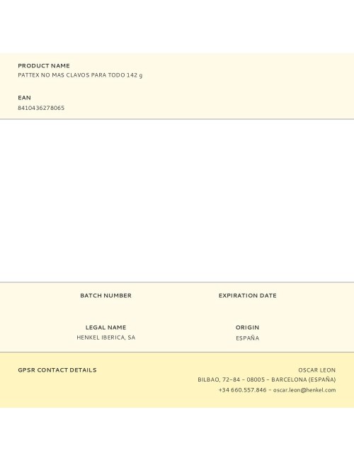 Pattex no mas clavos para todo 142 g