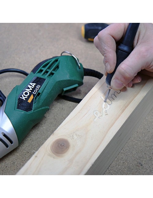 Herramienta multiusos rotativa 170w + 41 tipos de accesorio (190 piezas en total) 23,5 x 7 cm