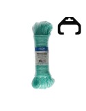 Cordón de plástico verde, calibre 4 mm x 25 m