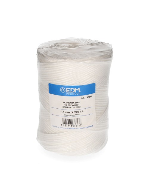 Cordel rafia blanco 600/1 calibre 1,7 mm x 220 m