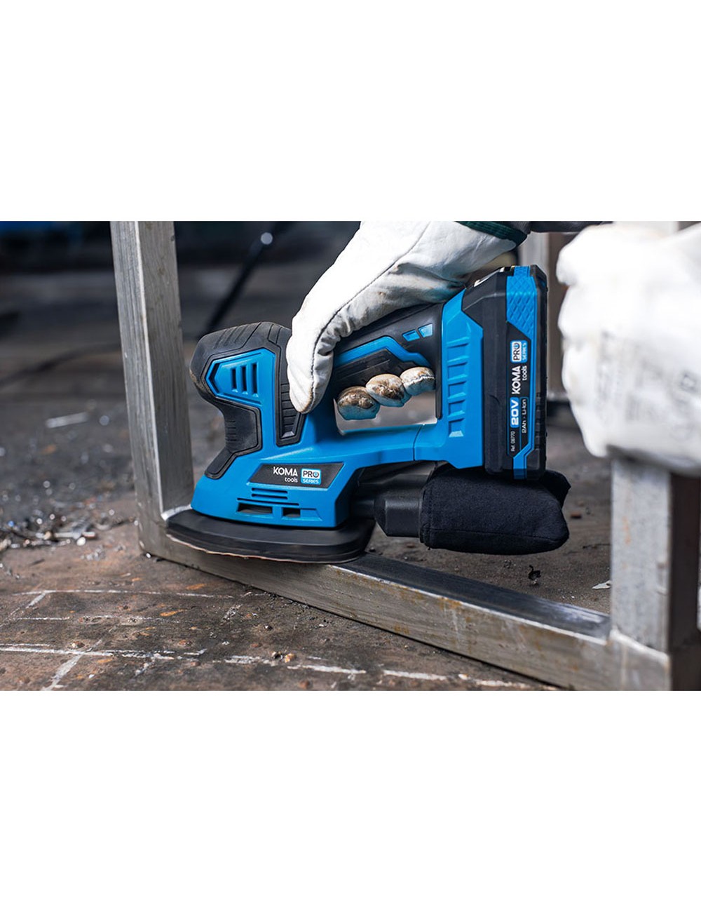 Lijadora tipo mouse 20 v (sin batería ni cargador) 20,4 x 15,5 cm