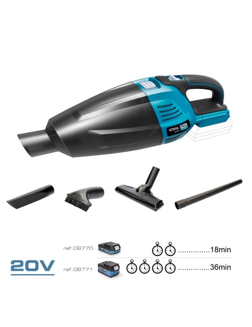 Aspiradora 20 v (sin batería ni cargador) 45,5 x 13,5 cm