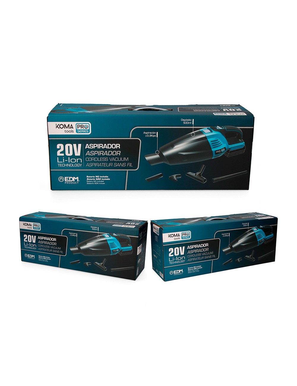 Aspiradora 20 v (sin batería ni cargador) 45,5 x 13,5 cm