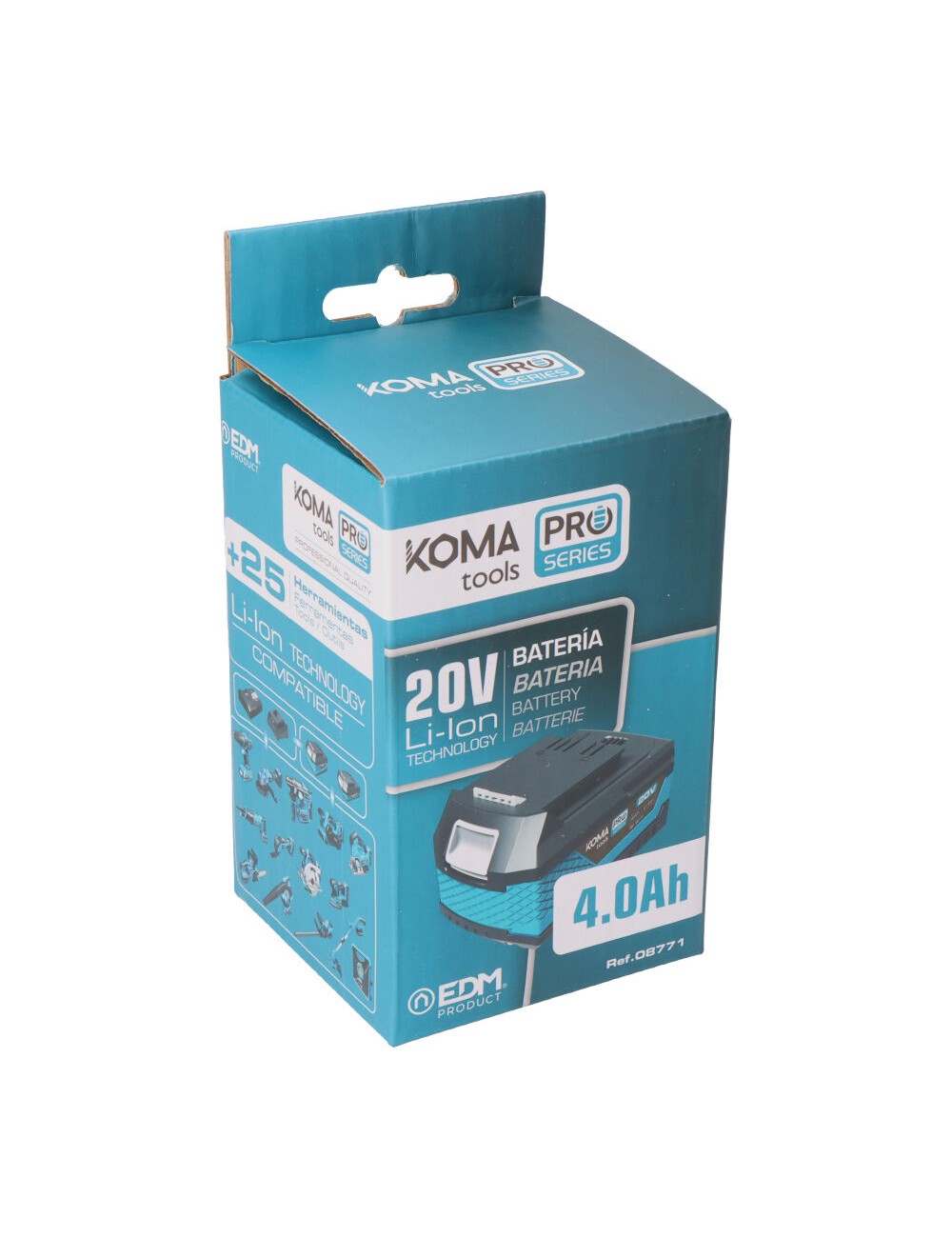 Bateria li-ion 20 v 4.0 ah 11,8 x 7,4 x 6,7 cm