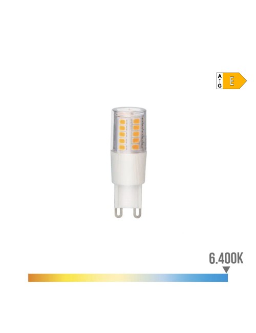 Bombilla g9 led 5.5w 700 lm 6400 k luz fria base ceramica ø18 x 54 mm