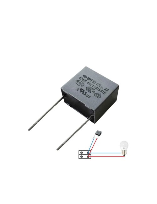 Condensador para bombilla led