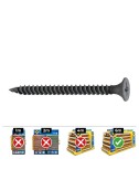 Caja 500 unid. tornillo placa yeso placa-metal ssf ø3,5x45mm fosfatado