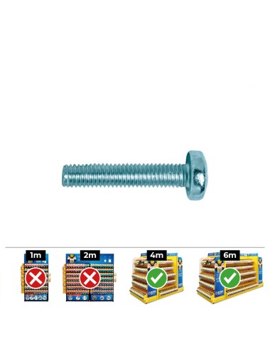 Caja 250 unid. tornillo metrica alomado philips din/ref 7985 ø5x20mm zincado celo