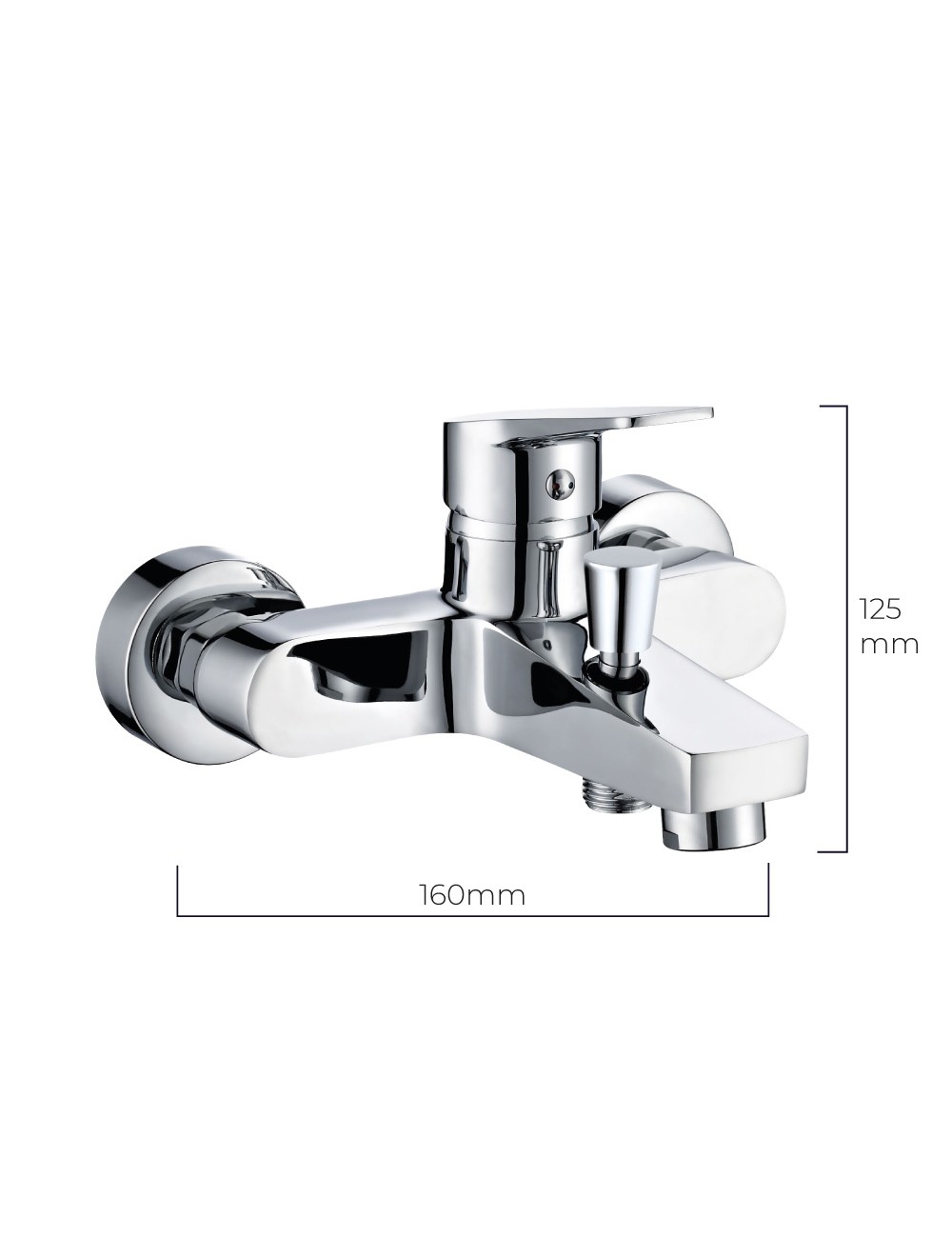 Grifo monomando de bañera empotrado serie altea