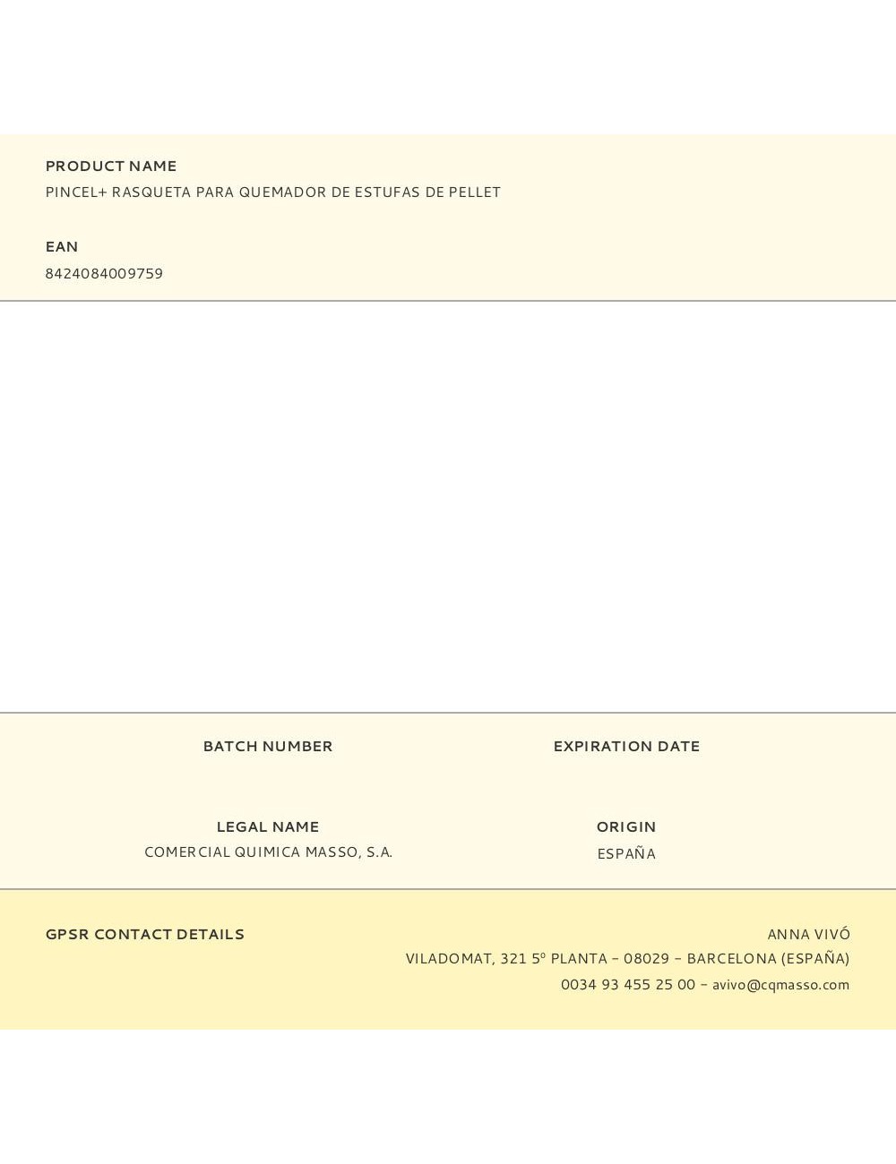 Pincel+ rasqueta para quemador de estufas de pellet