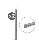Broca para piedra d-s hm, 2 uds ø3,00 x 30 /60 mm