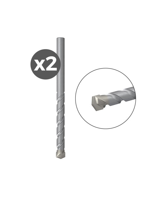 Broca para piedra d-s hm, 2 uds ø3,00 x 30 /60 mm