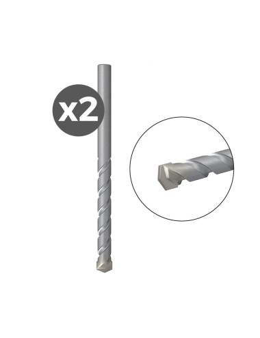 Broca para piedra d-s hm, 2 uds ø4,00 x 38 /75 mm