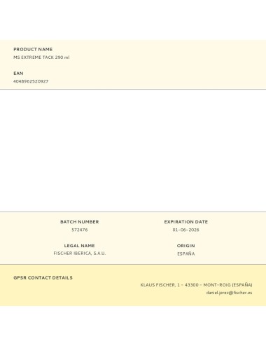 Ms extreme tack 290 ml